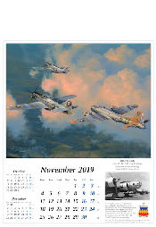 Robert Taylor Aviation Art Calendar 2019 B-17 Flying Fortress November