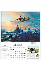Reach for the Sky Aircraft Calendar 2018 July Robert Taylor The Channel Dash