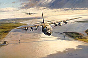 Severn Trail, Royal Air Force C-130 Hercules aviation art print by Robert Taylor