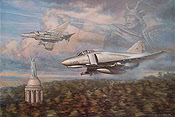 Warriors Salute, F4F Phantom JG72 aviation art print by Ronald Wong