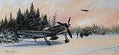 Eastern Front Eagles, Focke Wulf FW 190D-9 aviation art print by Stephen Brown