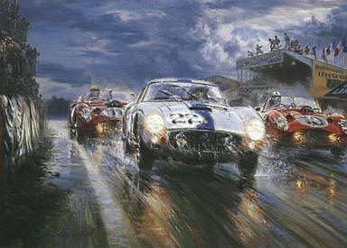 Belgian Brio, Le Mans 1960 art print by Alfredo De la Maria