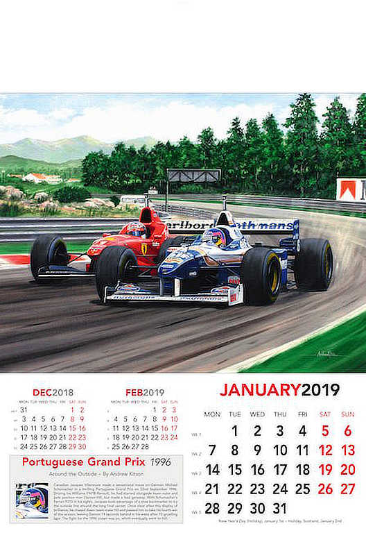 F1 Calendar 2019 Portuguese Grand Prix 1996 - January
