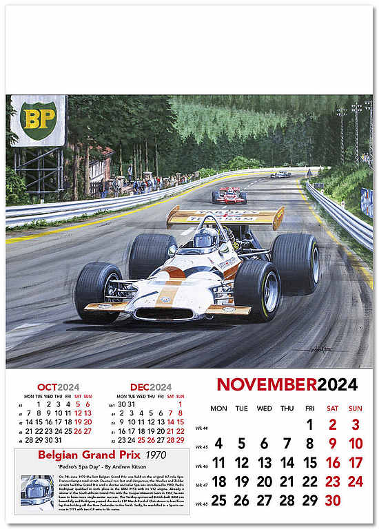 Automobile Art Formula1 Wall Calendar Grand Prix 2024