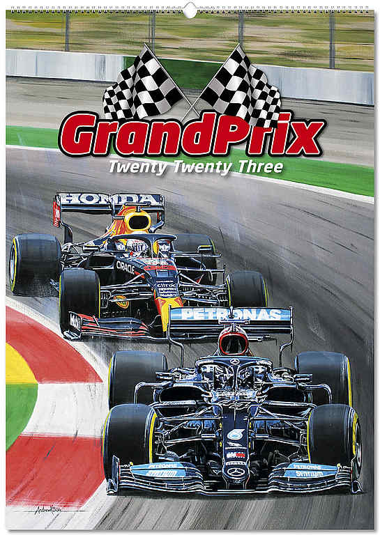 Automobile Art Kitson Andrew Formula 1 Wall Calendar Grand Prix 2023