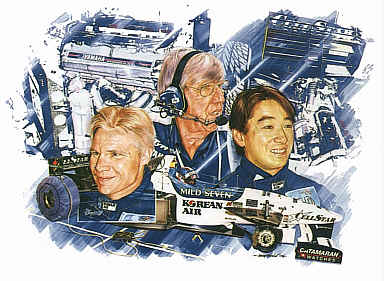 Tyrrell Team 1996 signed Formula One art print by Craig Warwick