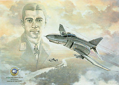 JG-74 Moelders Phantoms, F-4F Phantoms aviation art print by Friedl Wuelfing