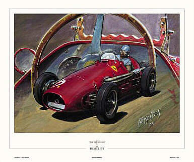 Ascari 1955, Ferrari F1 art print by Hessel Bes