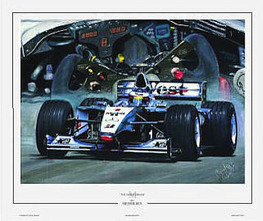McLaren-Mercedes MP4-15 Formula-1 motorsport art print by Hessel Bes