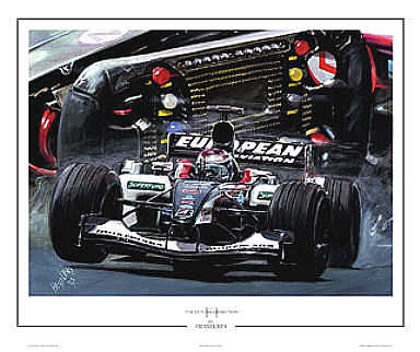 Minardi Verstappen Formula-1 art print by Hessel Bes