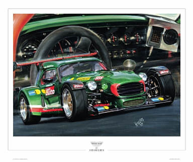 Donkervoort, motorsport art print by Hessel Bes