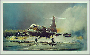 F-104G Starfighter of the Luftwaffe - Aviation Art by Michael Rondot