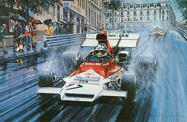 BRM - The Final Grand Prix Victory, F1 motorsport art print by Nicholas Watts