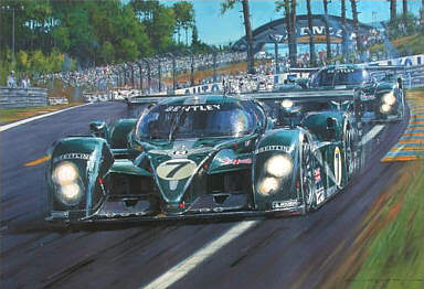 Bentley Invincible Le Mans 2003, motorsport art print by Nicholas Watts