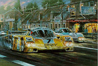Le Mans 1985, Porsche 956 Joest Racing motorsport art print by Nicholas Watts