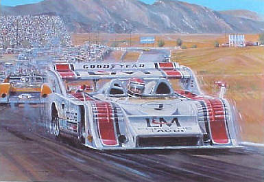 Let George Do it, Porsche 917-10K Can Am Serie motorsport art print by Nicholas Watts