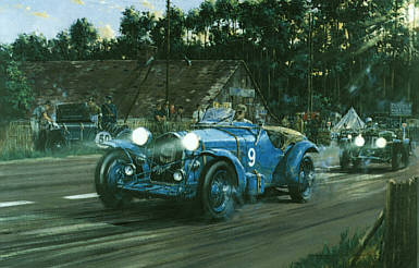 Spirit of Le Mans, Alfa 8c 2300 motorsport art print by Nicholas Watts