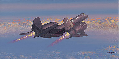 Above and Beyond, SR-71 art print by Philip E West