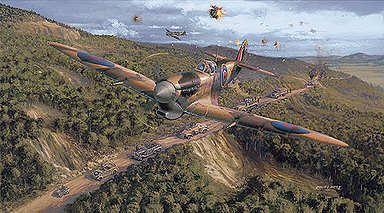 Close Encounter, Spitfire Mk VB Luftfahrtkunst von Philip West