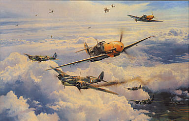 Most Memorable Day, Adolf Galland Me-109 aviation art print by Robert Taylor