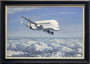 Airbus Beluga Transporter Kunstdruck von Ronald Wong