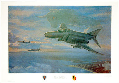 Phinal Stampede, F4F Phantom Luftwaffe JG73 Luftfahrt-Kunstdruck von Ronald Wong