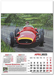 F1 Wall Calendar Grand Prix 2023 Motorsport - April