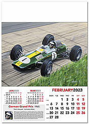 F1 Wandkalender 2023 Grand Prix - Februar