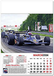 Formula-1 Wall Calendar Grand Prix 2024 Motorsport - March
