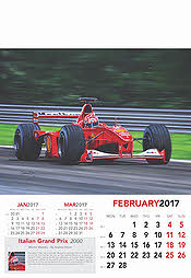 Formel-1 Grand Prix Kalender 2017 Februar Michael Schumacher Ferrari