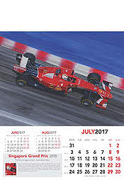 Formel-1 Grand Prix Kalender 2017 Juli Sebastian Vettel Ferrari