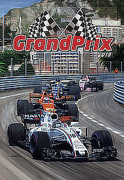 Formel-1 Kalender 2019 Grand Prix - Motorsport Kunst von Andrew Kitson