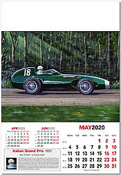 Formel-1 Wandkalender 2020 Grosser Preis von Italien 1957 Mai