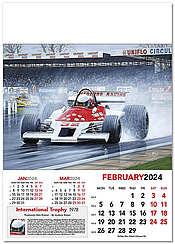 Formula-1 Art Wall Calendar Grand Prix 2024 - February