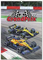 Formel-1 Wandkalender Grand Prix 2022 - Motorsport Kunstkalender von Andrew Kitson