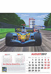 Formula-1 Grand Prix Calendar 2017 August Fernando Alonso Renault
