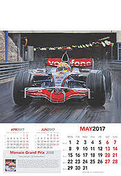 Formula-1 Grand Prix Calendar 2017 May Lewis Hamilton McLaren-Mercedes