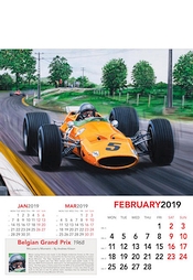 Grand Prix Kalender 2019 Belgien GP 1968 - Februar