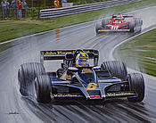 Formula 1 Wall Calendar 2021 - Belgian Grand Prix 1977 - Gunnar Nilsson in the John Player Team Lotus 78 - July