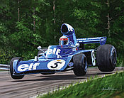 Formel 1 Wandkalender 2021 - Grand Prix von Deutschland 1973 - Jackie Stewart im Tyrrell-Ford 006 - Juni