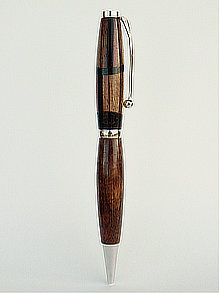 Exclusive Segmented Precious Wood Pen 004 made by Arnopole, Hawaii