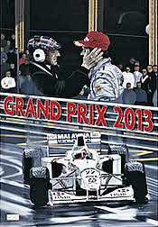 Formel-1 Grand Prix Motorsport-Kunst Kalender 2013 von Colin Carter und Nicholas Watts
