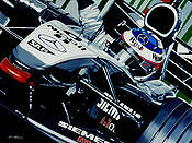 The Iceman Cometh, Kimi Raikkonen McLaren Mercedes Formula One art print by Colin Carter