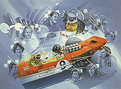 Ford Formula One Champions 1968 - 1994, motorsport art print by Craig Warwick