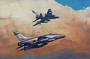481st Huns in the Sun, F-100 Aviation Art Darby Perrin