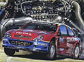 Citroen WRC Rallye S. Loeb 2005 Kunstdruck von Hessel Bes
