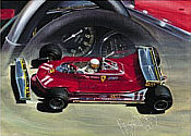 Jody Scheckter 1979 Formel-1 Kunstdruck von Hessel Bes