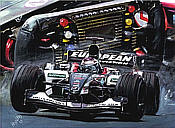 Minardi Verstappen Formula-1 art print by Hessel Bes