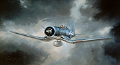 Corsair F4U Luftfahrtkunst Motiv von John Young