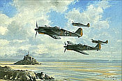 Guardians of the Atlantic Wall, Focke-Wulf Fw 190 aviation art print by John Young